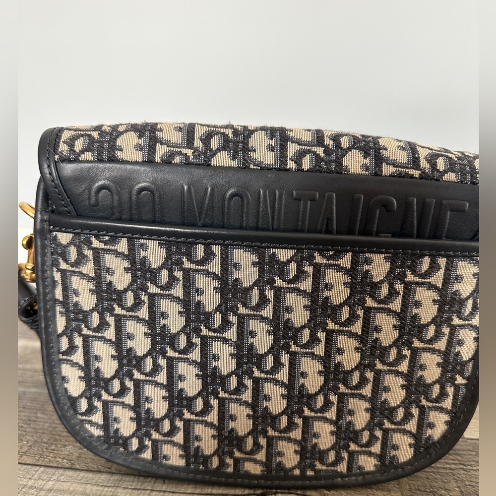 Blue and cream crossbody bag - Picture 3 of 7